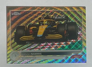 2022 Topps Chrome Formula 1 Lando Norris F1 Cars Gold Wave /50 SP - Picture 1 of 2
