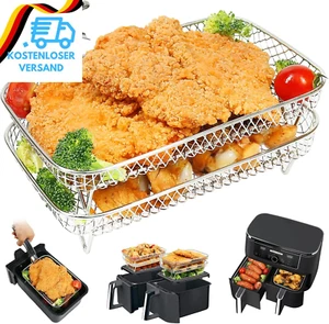 BYKITCHEN Heißluftfritteuse Zubehör for Ninja, 2 Schichten Airfryer Rack Mit Cli - Bild 1 von 12