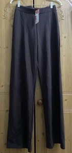 Boohoo Petite Chocolate Brown Seam Detail Trousers Size 12 BNWT - Picture 1 of 1