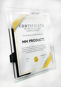 A4 Glass Certificate Photo Picture Frame For Wedding Photos, Family Photos - Picture 1 of 6