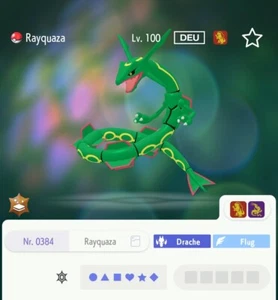 NON Shiny Rayquaza 6IV | LVL 100 | Pokemon Karmesin & Purpur  - Bild 1 von 3