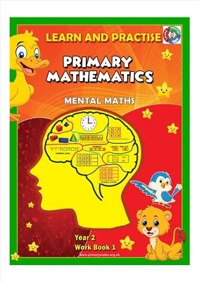 YEAR 2 - WORK BOOK 1&2, KEY STAGE 1,  PRIMARY MATHEMATICS, MENTAL MATHS - Image 1 of 2