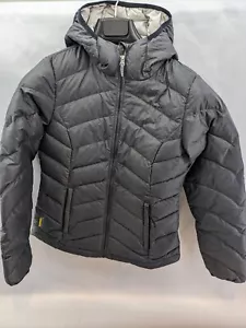 LOLE Puffer Jacket Womens XS Grey Duck Down Full Zip Pockets (C10) - Picture 1 of 20
