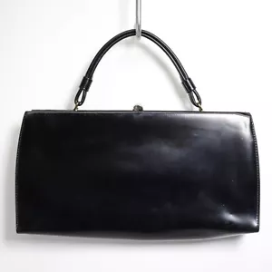 Vtg Theodor Evening Handbag S Women Black Leather Lined Purse Satchel Clutch Bag - Picture 1 of 12