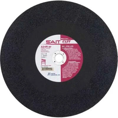 Rodas de corte de serra estacionária United Abrasives SAIT 24040 14X1/8X1 A24R pacote com 10 - Imagem 1 de 2