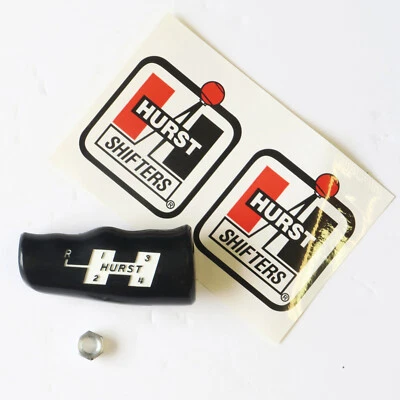 HURST REAL EE. UU. Vintage Plástico Negro 4 Velocidades Mango en T 3/8-16 Rosca Gruesa NUEVO Foto 1 de 3