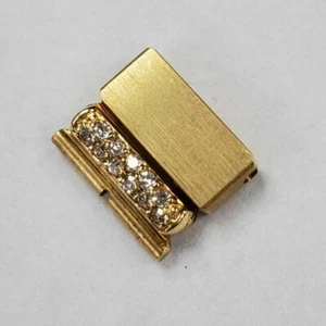 Authentic Piaget 18K Yellow Gold with Diamonds Watch Bracelet Link 9.6mm - Picture 1 of 7