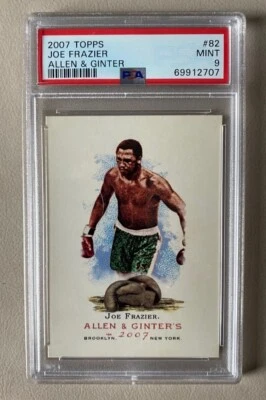 2007 Topps Allen & Ginter, Joe Frazier #82 Card, PSA Graded: Mint 9 - Image 1 of 2