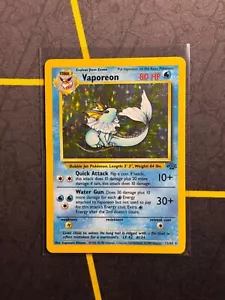 Vaporeon 12/64 - Pokemon TCG Jungle Unlimited Holo Rare Card WOTC HP/DMG - Bild 1 von 2