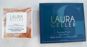 LAURA GELLER Lot Baked Balance-n-Brighten Medium & Turning Heads Face Palette - Picture 1 of 8