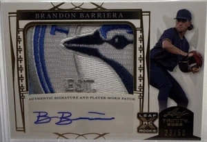 Toronto Blue Jays RARE 40th Anniversary Patch /50 Auto IMPOSSIBLE FIND Barriera - Picture 1 of 3