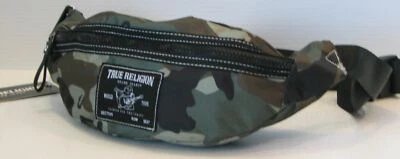 True Religion Negro Verde Camuflaje Cintura Bolsa Riñonera Bandolera Cinturón Bolso Logo  Foto 1 de 4