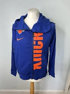 NIKE New York Knicks Blue Full Zip Hoodie NY NBA – Medium - Picture 1 of 10