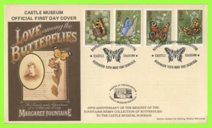 G.B. 1981 Butterflies set on Markton Official First Day Cover, Norwich - Picture 1 of 1