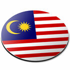 Runde Mausmatte - Malaysia Flagge Asien Kuala Büro Geschenk #9146