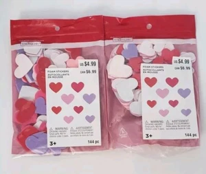 Creatology Valentine's Foam Heart Stickers 2 Packs with 288 Various Size Hearts - Picture 1 of 3