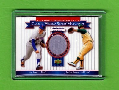 2002 UD 世界系列英雄火柴汤姆·海弗(GU 球衣)和猫鱼猎人  — 第 1/2 张图片