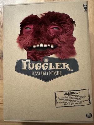FUGGLER Clawey Funny Ugly Monster Spin Master Plush Red Maroon Burgundy 12” NIB - Image 1 of 4