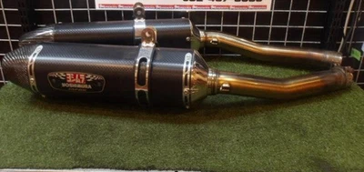 Yoshimura R-77J Cyclone Carbon Slip-On Muffler for Suzuki GSX1300R Hayabusa - Image 1 of 4