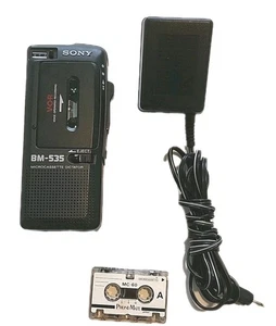 Sony BM-535 Handheld Microcassette Dictator V•O•R Voice Operated Recorder - Picture 1 of 15