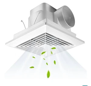 90cfm Bad Abluft Ventilator Decke Mt Geräuscharm 25W 110V 0,95 Sones Quadratisch Weiß - Bild 1 von 6