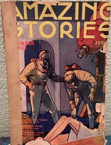 Preston Robert Page Sloane / Amazing Stories Science Fiction December 1934 Vol 9 - Picture 1 of 1