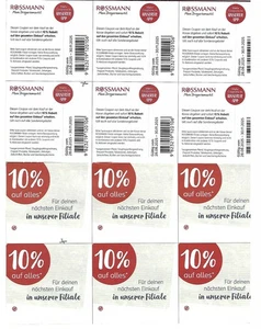 18 Rossmann Coupons Gutscheine 10% auf alles! gültig bis 30.11.2025 - Bild 1 von 1