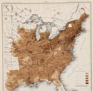 1860 UNITED STATES Map ORIGINAL Population ST AUGUSTINE - SAN ANTONIO - Bild 1 von 3