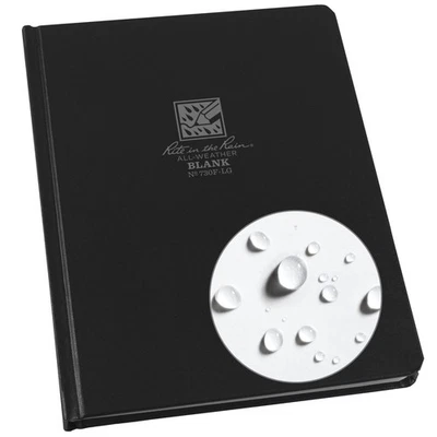 Weatherproof Blank Journal Hardcover Sketchbook for Outdoor Use 160 Pages - Image 1 of 4