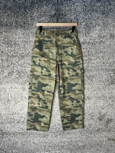 Pantalones We The Free Free People para mujer 27 camuflaje verde parche utilitario bolsillo - Imagen 1 de 9