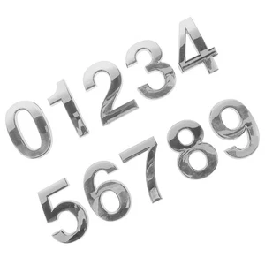 10Pcs Number Sign Self Adhesive Door Plate for Identification - Picture 1 of 18