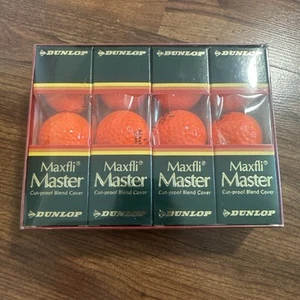 Dunlop Maxfli Master HIGH VIS ORANGE Golf Balls - New 4 Packs of 3 Balls (12ball - Picture 1 of 1
