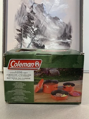 Coleman 6-Piece Cookware Set Camping, 2000016422, Red - Image 1 of 4