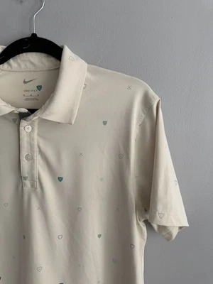 Nike Men’s M Golf Polo Shirt Player Printed Dri-Fit Spandex DH0645-113 Shields - Image 1 of 4