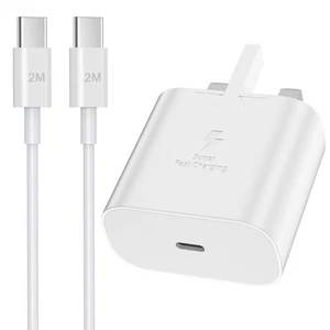 Samsung Schnellladestecker und Kabel 2M, Samsung USB C Ladegerät mit USBC auf Typ C - Bild 1 von 5