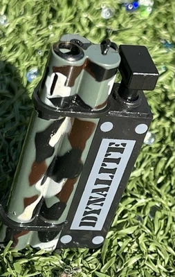 Vintage Camouflage “Dynamite” Novelty Lighter – Military Style Collectible - Image 1 of 3