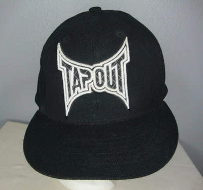Gorra de bola TapouT con eslabones de cadena negra bordada L XL MMA UFC Y2K ajustada elástica Foto 1 de 4