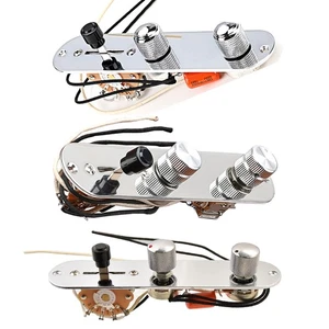 Loaded Prewired Control Plate Assembly 250k/500k Pot for Telecaster TL Chrome - Bild 1 von 16