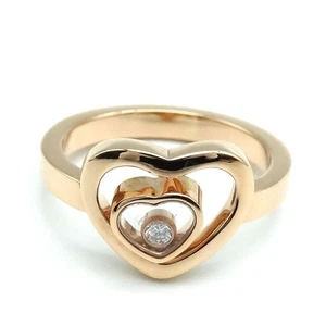 CHOPARD Happy Hearts Diamant Ring Größe 11 18K Rotgold - Bild 1 von 6