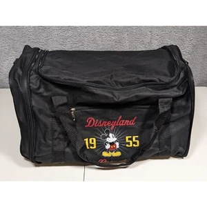 Disneyland Resort Mickey Mouse 1955 Black Collapsible Duffel Bag Travel Tote - Picture 1 of 11
