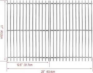 Charbroil Kenmore Master Chef Gas Grill Stainless Cooking Grates 25" W x 17" D * - Picture 1 of 3