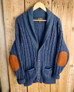 Vintage Eddie Bauer Wool Cardigan Sweater Size M/L - Picture 1 of 3
