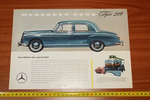 RARE PROSPEKT BOOKLET "MERCEDES BENZ TIPO 219" AÑOS 50 YEARS SPANISH #2 - Picture 1 of 2