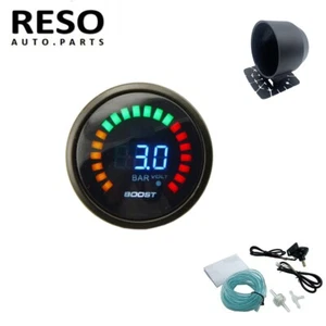 2" 52mm Digital 0-3 BAR Turbo Pressure Meter Boost Gauge 12 V W/ Gauge Cup - Picture 1 of 6