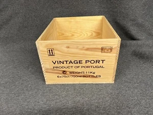 Wooden Wine Box Crate - PORT BOXES - Hamper, Project, Storage, Weddings, Display - Picture 1 of 10