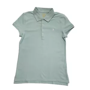 Polo Ralph Lauren Pale Green Polo Shirt Short Sleeve Girls Size XL CC773 - Picture 1 of 6