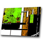 Abstract Canvas Prints Framed Kitchen Wall Art Photo Picture Green Black White