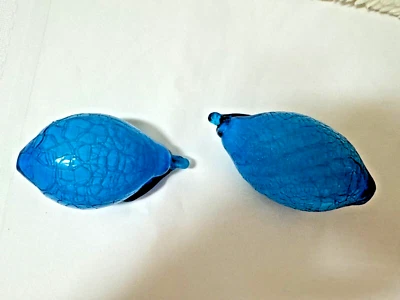 VIDRIO LIMONES Caprichoso Vidrio AZUL ARRUGADO ENCONTRADO EN NINGÚN OTRO LUGAR simplemente perfecto. Foto 1 de 4