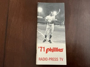1971 Philadelphia Phillies Radio Press TV Media Guide  - Picture 1 of 2