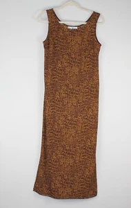 SHERI MARTIN Petites Women's Brown Pull Over Sleeveless Maxi Dress SZ 6P EUC - Picture 1 of 7